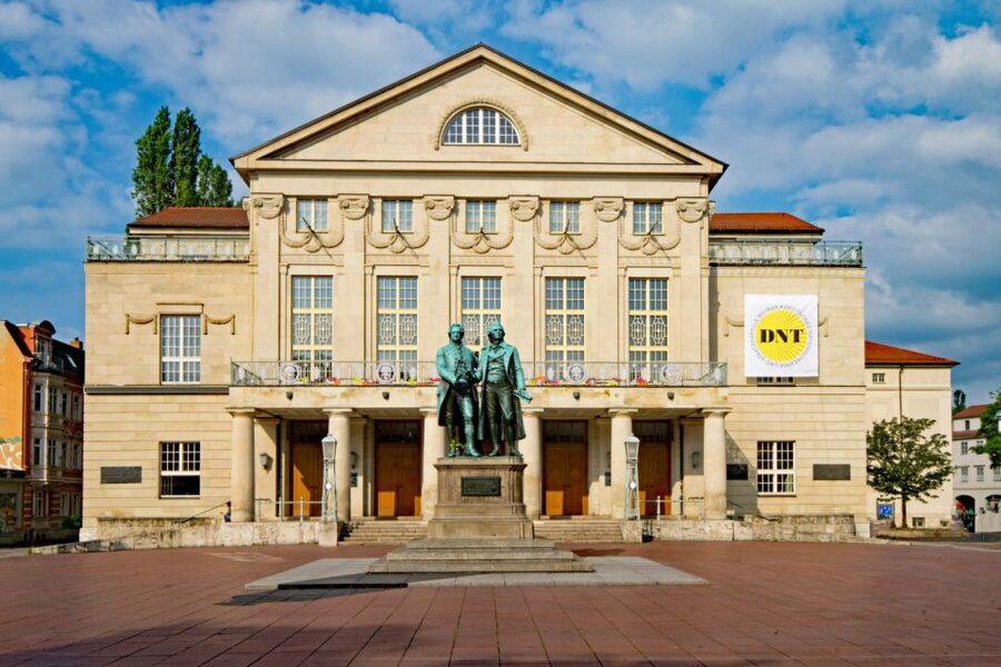 Weimar: Scavenger Hunt Self-Guided Walking Tour - Goethe and Schiller, plus Anna-Amalia-Library, is where the route clicks